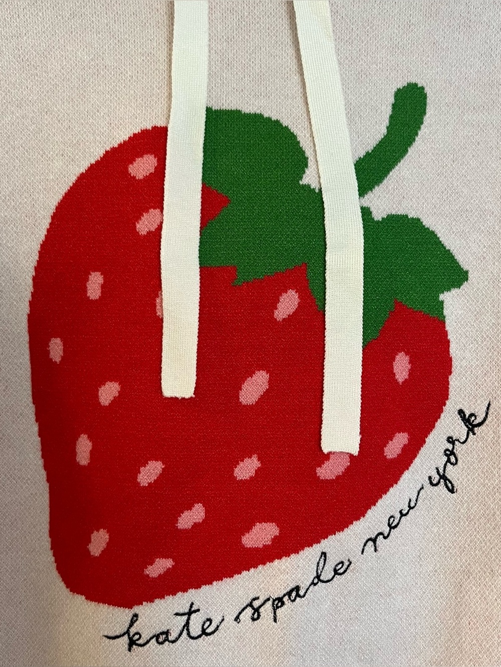 NWT Kate Spade New York x Target Strawberry Hooded Sweatshirt XXS 🍓 - Picture 8 of 9